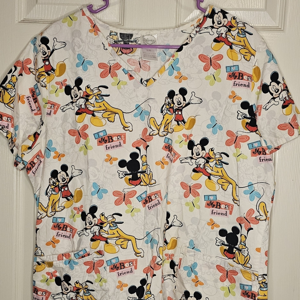 6 mickey mouse scrub tops